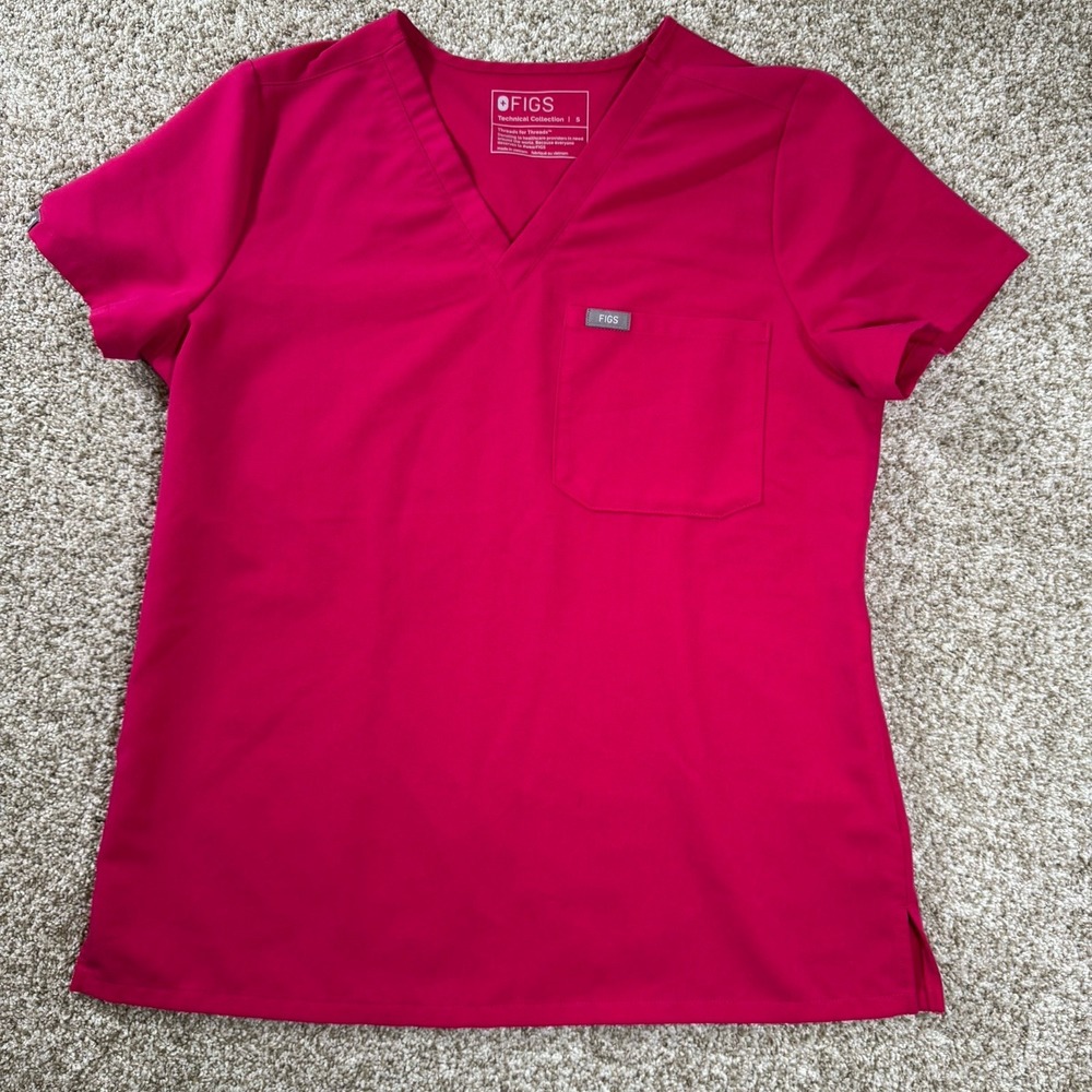 Figs Womens Catarina Size S One Pocket S/S Technical Collection Scrub Top